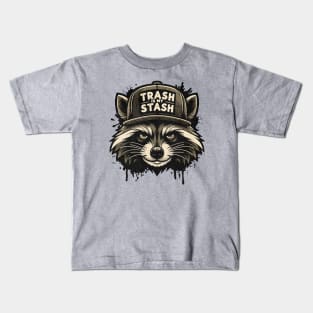 Live Fast Eat Trash Do Crime - Funny Raccoon Gangster Graffiti Kids T-Shirt